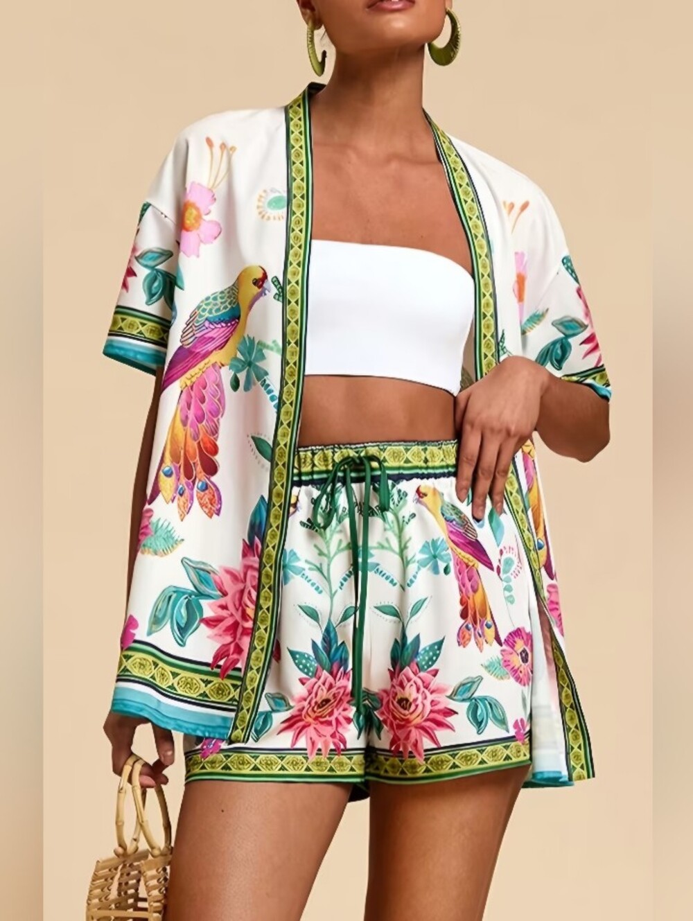 *SO LIGHTWEIGHT* Tropical Parrot Print Get A Designer Look 4 Less! I KEPT ONE😊